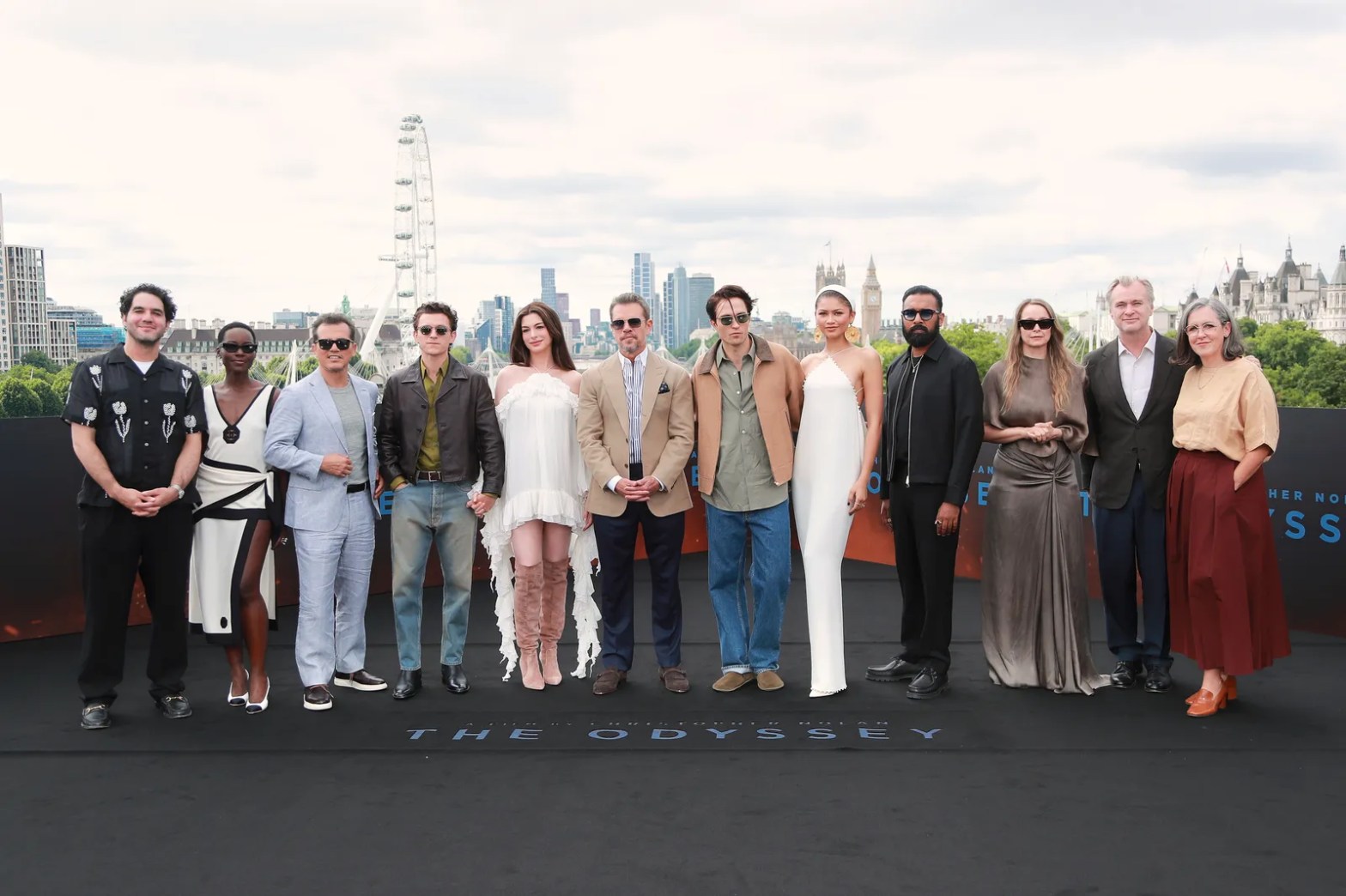 Il cast di The Odyssey a Londra